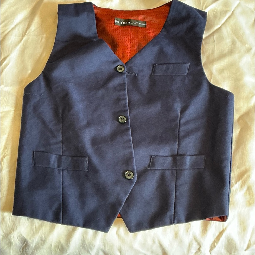 Kids Navy Blue Vest
